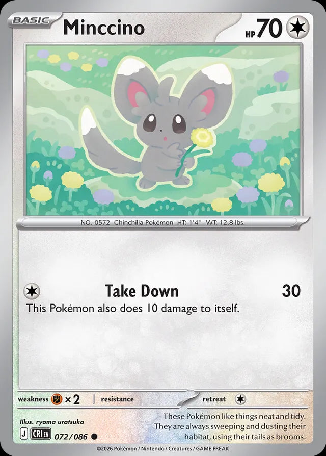 Chaos Rising Minccino #072/86